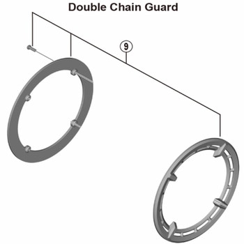 FC-E6100 38T用 ダブルガード&ボルト SHIMANO(シマノ)