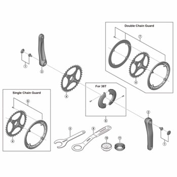 SM-CRE50 チェーンリング44T - SHIMANO(シマノ)