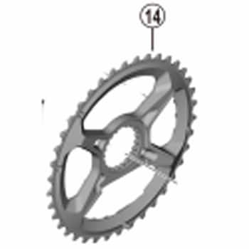 Y1X298010 FC-M9100-2チェーンリング38T-BH 1個 SHIMANO(シマノ 