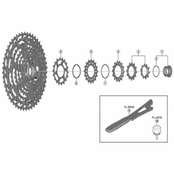 CS-M9100ロックリング間座 - SHIMANO(シマノ)
