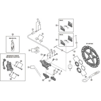 BR-M9120 バンジョーボルト/Oリング SHIMANO(シマノ)