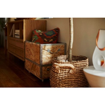 スタッキングボックスL キャスター付 ナチュラル LFS-172 東谷