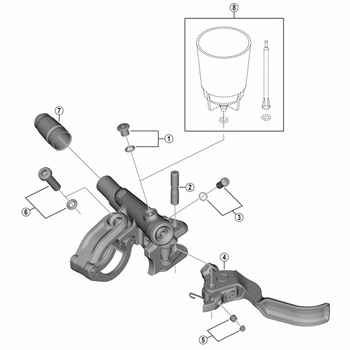 BL-M8100 レバー体ユニット(右用) SHIMANO(シマノ)