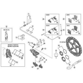 BR-M8100 バンジョーボルト - SHIMANO(シマノ)