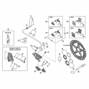 BR-M8100 バンジョーボルト/Oリング SHIMANO(シマノ)