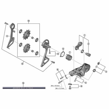 RD-R7000SS右プレート/ボルト SHIMANO(シマノ)