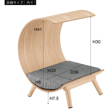 ペットベッド ブラウン PET-124BR 東谷