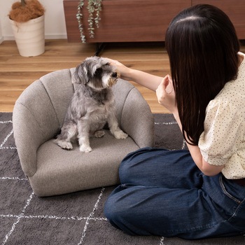 ペットソファ グレー PET-71GY 東谷