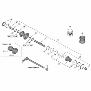 FH-M9111 スペーサー SHIMANO(シマノ)