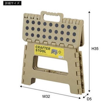 クラフタースツールM ブラック LFS-411BK 東谷