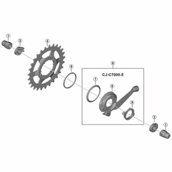 Y7ZP98010 CJ-C7000-5 カセットジョイントユニット 1個 SHIMANO(シマノ