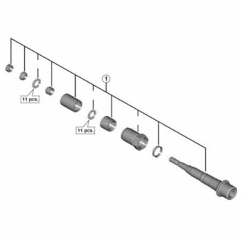 PD-M9100ペダル軸ユニット左 SHIMANO(シマノ)