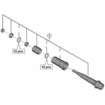PD-R7000 ペダル軸組立品 左 SHIMANO(シマノ)