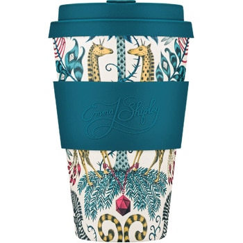 Ecoffee Cup(エコーヒー カップ) カップ ソーサー 繰り返し使える 環境に優しい バンブーファイバー 400ml Ecoffee Cup(エコーヒー カップ)