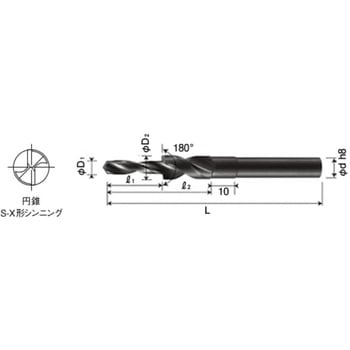 3Sストレートシャンクドリル R型(六角穴付ボルト用) SRM FKD(フクダ精工)