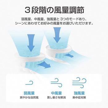 Le Fanh01wh 髪の毛が巻き込まれにくい 首掛け扇風機 1個 Msソリューションズ 通販サイトmonotaro