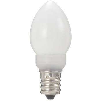 LDC1LG23E12W ローソク形LEDランプ電球色E12 ホワイト ヤザワ ...