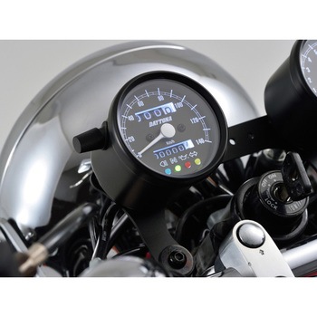 バイク用 機械式スピードメーター Φ60 ホワイトLED照明 DAYTONA(デイトナ)