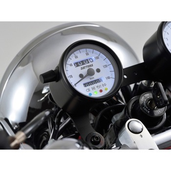 バイク用 機械式スピードメーター Φ60 ホワイトLED照明 DAYTONA(デイトナ)