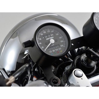 バイク用 機械式スピードメーター Φ60 ホワイトLED照明 DAYTONA(デイトナ)