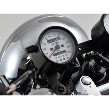 バイク用 機械式スピードメーター Φ60 ホワイトLED照明 DAYTONA(デイトナ)
