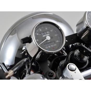 バイク用 機械式スピードメーター Φ60 ホワイトLED照明 DAYTONA(デイトナ)