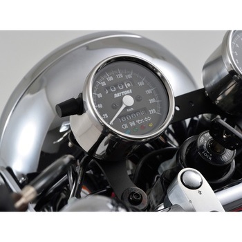 バイク用 機械式スピードメーター Φ60 ホワイトLED照明 DAYTONA(デイトナ)