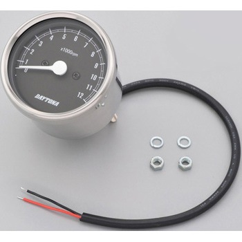 バイク用 機械式タコメーター F60 ホワイトled照明 12 000rpm Daytona デイトナ 1セット 通販モノタロウ