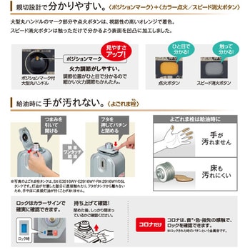 冷暖房/空調新品 コロナ石油ストーブ ダークグレーRX-2220Y-HD 　６畳～８畳まで