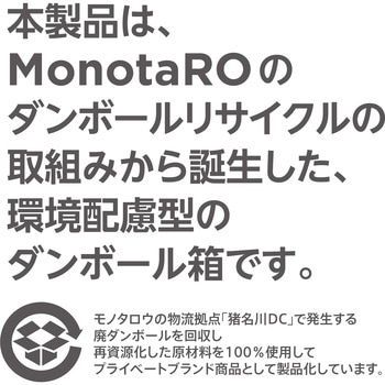ダンボール箱 無地 Aフルート モノタロウ