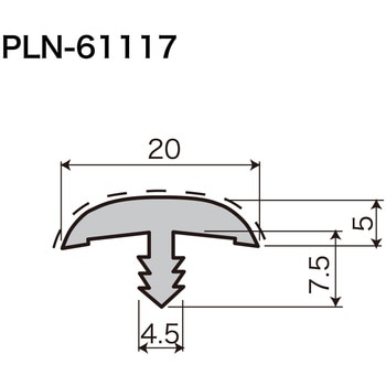 PLN-61117_IV ティーソフト 幅20mm 1巻(50m) パネフリ工業 【通販 