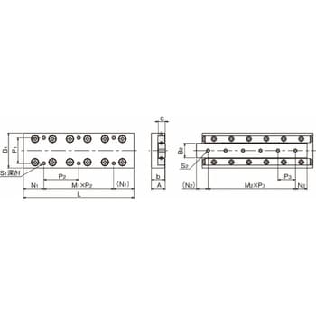 NB スライドテーブルNYTS2形L=80タイプD ( NYTS2080-D ) 日本