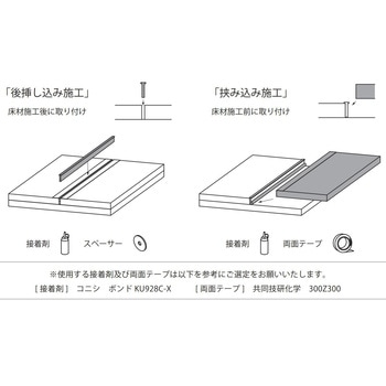 アルミ床見切り keid(ケイド) シルバー W4×T12.5×L1820 森田アルミ工業