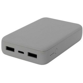 OWL-LPB10012-GY USB Type-Cケーブル付属 小型軽量モバイルバッテリー