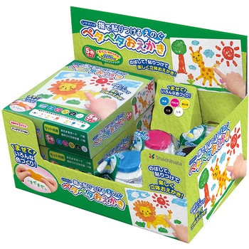 ペタペタおえかき 5色セット シヤチハタ