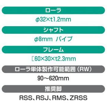 FR スチール製ローラカーブコンベヤ 軽荷重用R900 FR型 オークラ輸送機