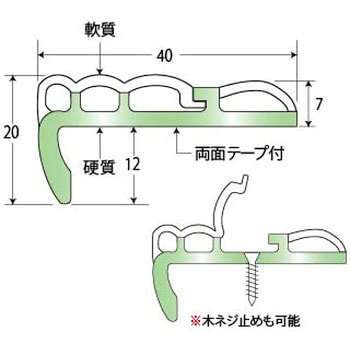 アシステップ 階段滑り止め 住宅・素足用ノンスリップ ソフテップ アシスト