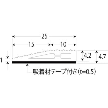 床金物 樹脂見切り ソフトエッジ(住宅・素足用) アシスト