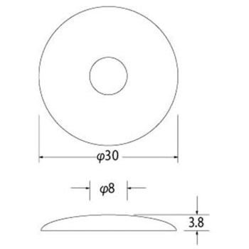 床金物 リースマーク 境界表示鋲 アシスト