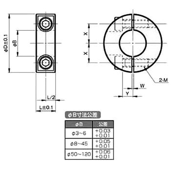 SCSS6525M セパレートカラー ノーマル 無電解ニッケルメッキ 1個 岩田