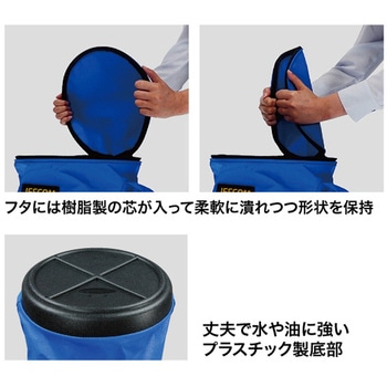 電工カルバケツ(プラスチック底・フタ付) DENSAN(ジェフコム)