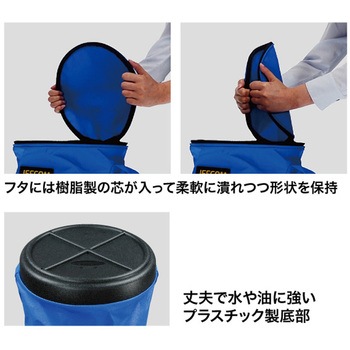 電工カルバケツ(プラスチック底・フタ付) DENSAN(ジェフコム)