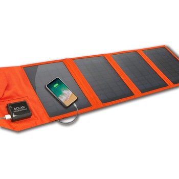 Air−J AJ-SOLAR24W BLACK 太陽光発電　ソーラーパネル 3台同時充電ハイパワータイプ ソーラー充電器24W型 ブラック