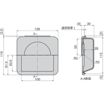 埋込み取手 TAKIGEN(タキゲン)