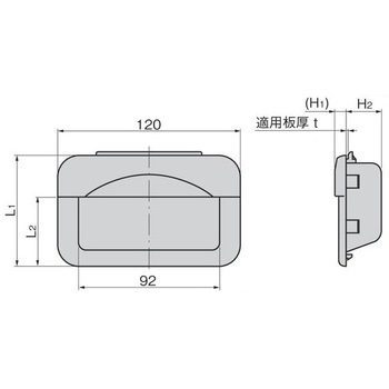 埋込み取手 TAKIGEN(タキゲン)