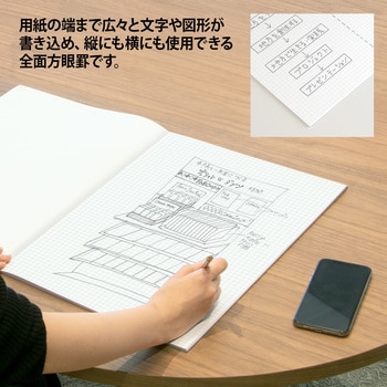 PPA35S プロジェクトペーパー 5ミリ方眼 1冊(50枚) オキナ 【通販