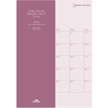 RFDR2486 2024�N�x�V�X�e���m�[�g�_�C�A���[ A5 ���C���C���� 55179330