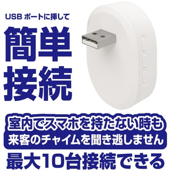 KJ-210 呼び出しカメラ対応 室内用チャイム 1個 カシムラ 【通販
