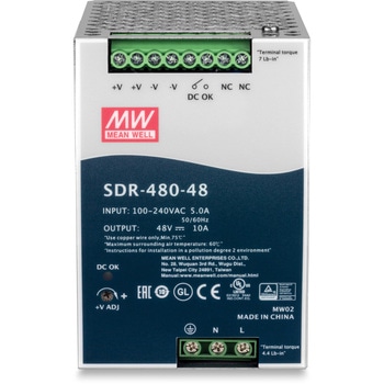 パワーサプライ産業用480W/48V/10A TRENDnet