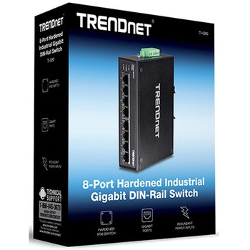 産業用8ポートスイッチングハブ TRENDnet